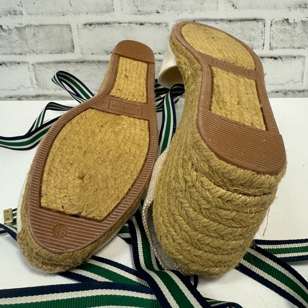 Ralph Lauren Espadrille Wedges - Picture 6 of 8